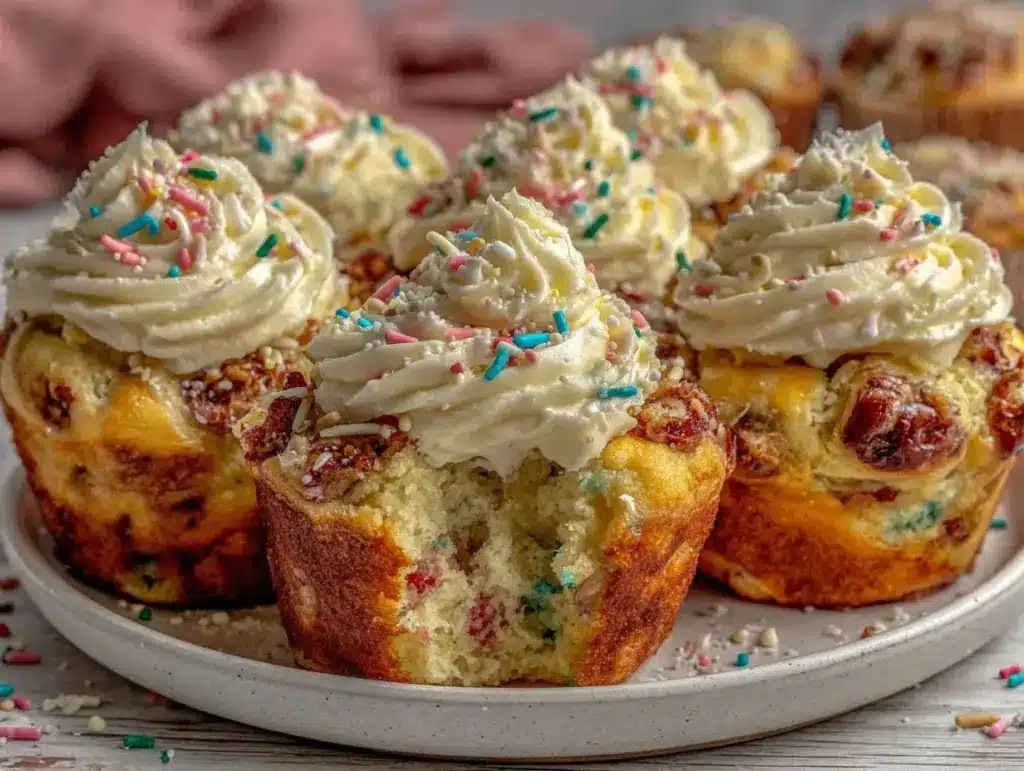pull-apart confetti cupcake cake - featured image