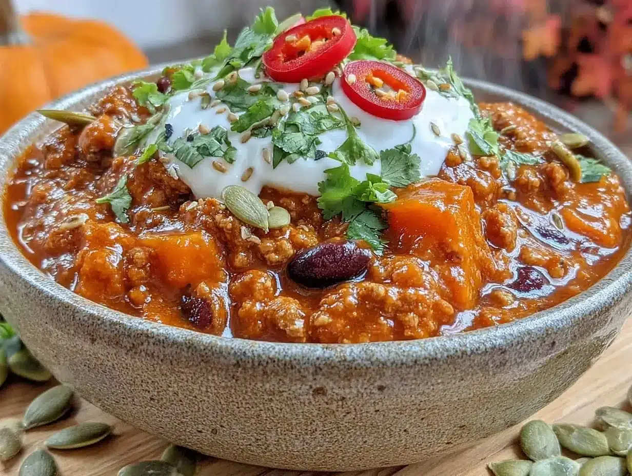 pumpkin turkey chili preparation steps