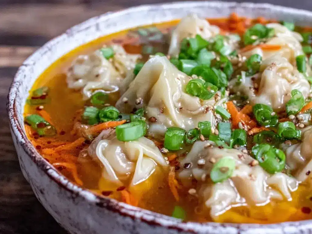 quick cozy chicken wonton soup - featured image