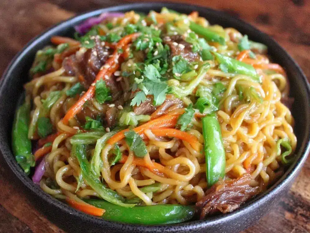 Quick Sesame Garlic Ramen Stir-Fry - featured image