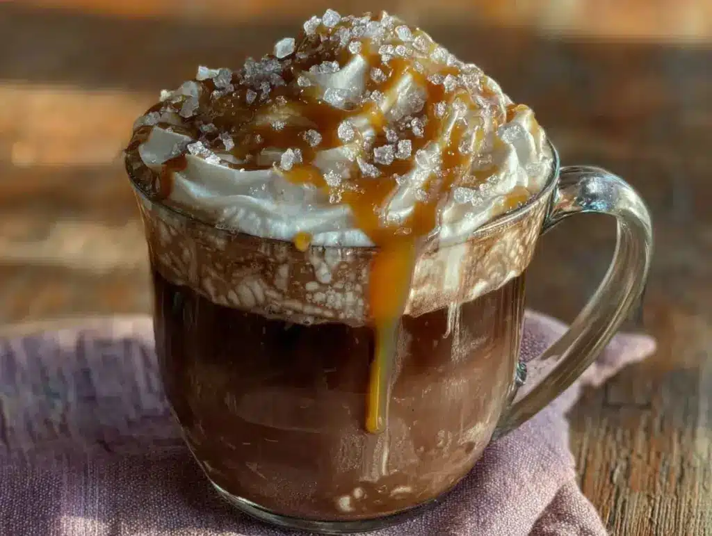 salted caramel mocha recipe - featured image