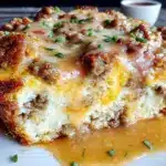 savory breakfast casserole - featured image