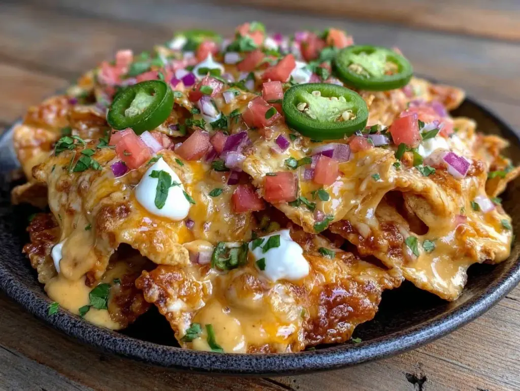 savory loaded stadium nachos - featured image