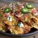 savory loaded stadium nachos - featured image