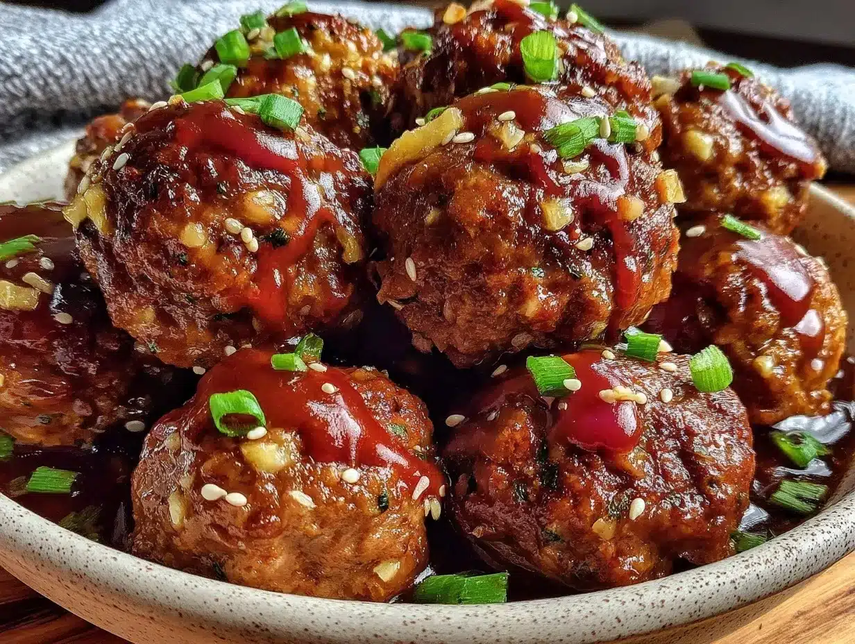 slow cooker honey garlic meatballs preparation steps