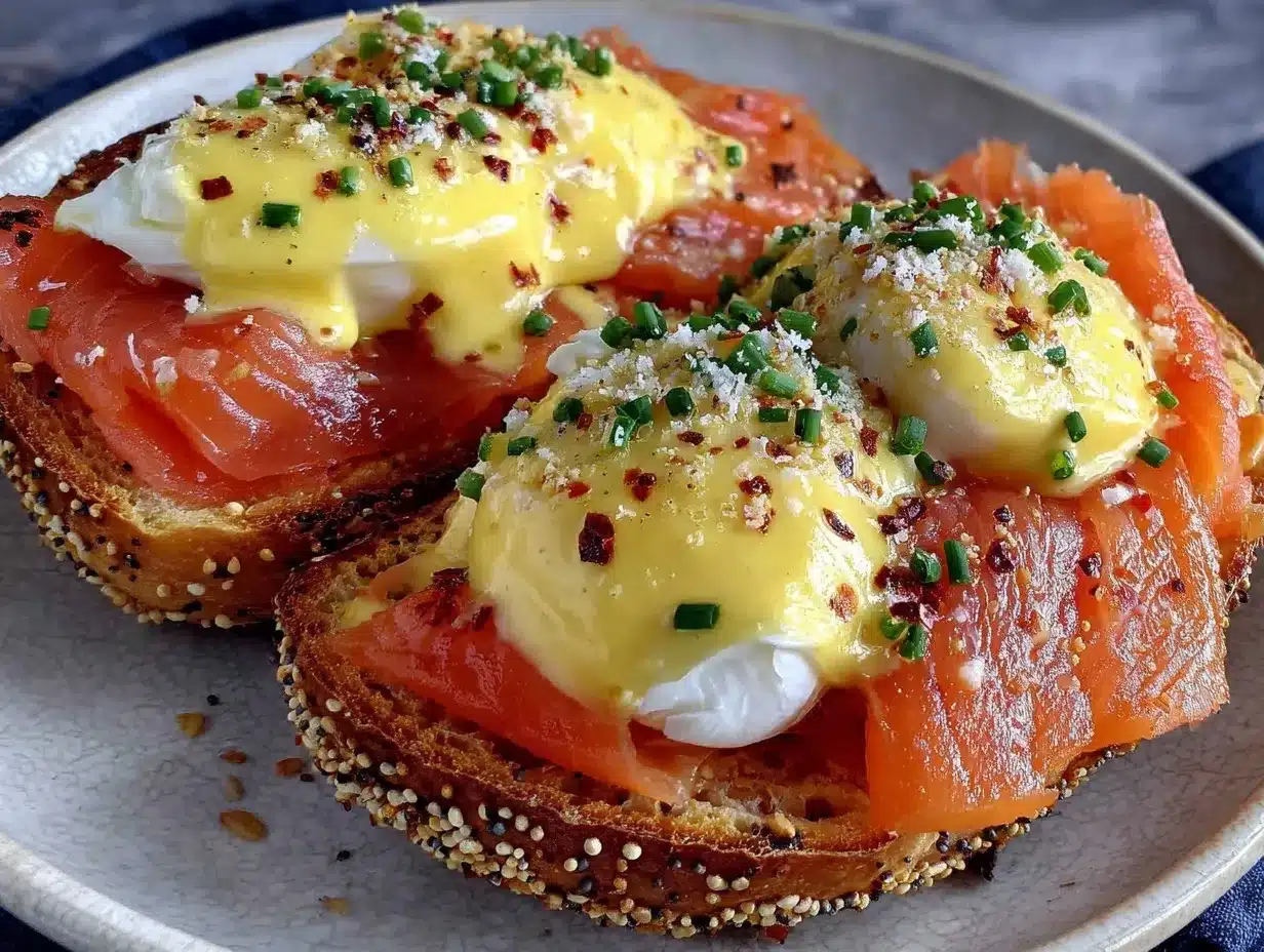 smoked salmon eggs benedict preparation steps