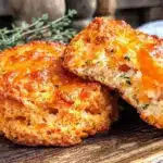 sourdough discard cheddar herb biscuits - featured image