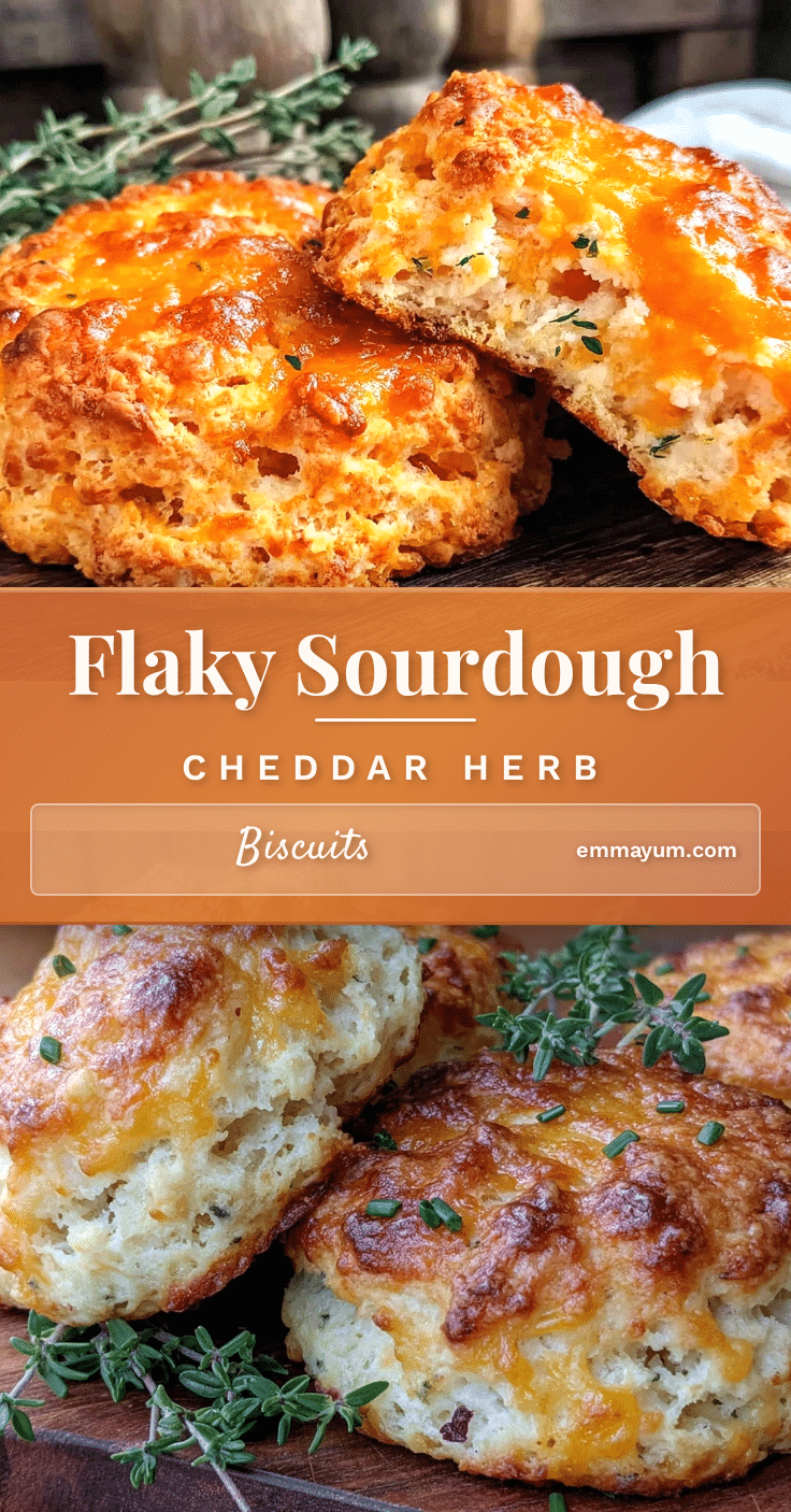 sourdough discard cheddar herb biscuits recipe