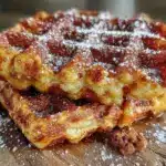 sourdough discard waffles - featured image