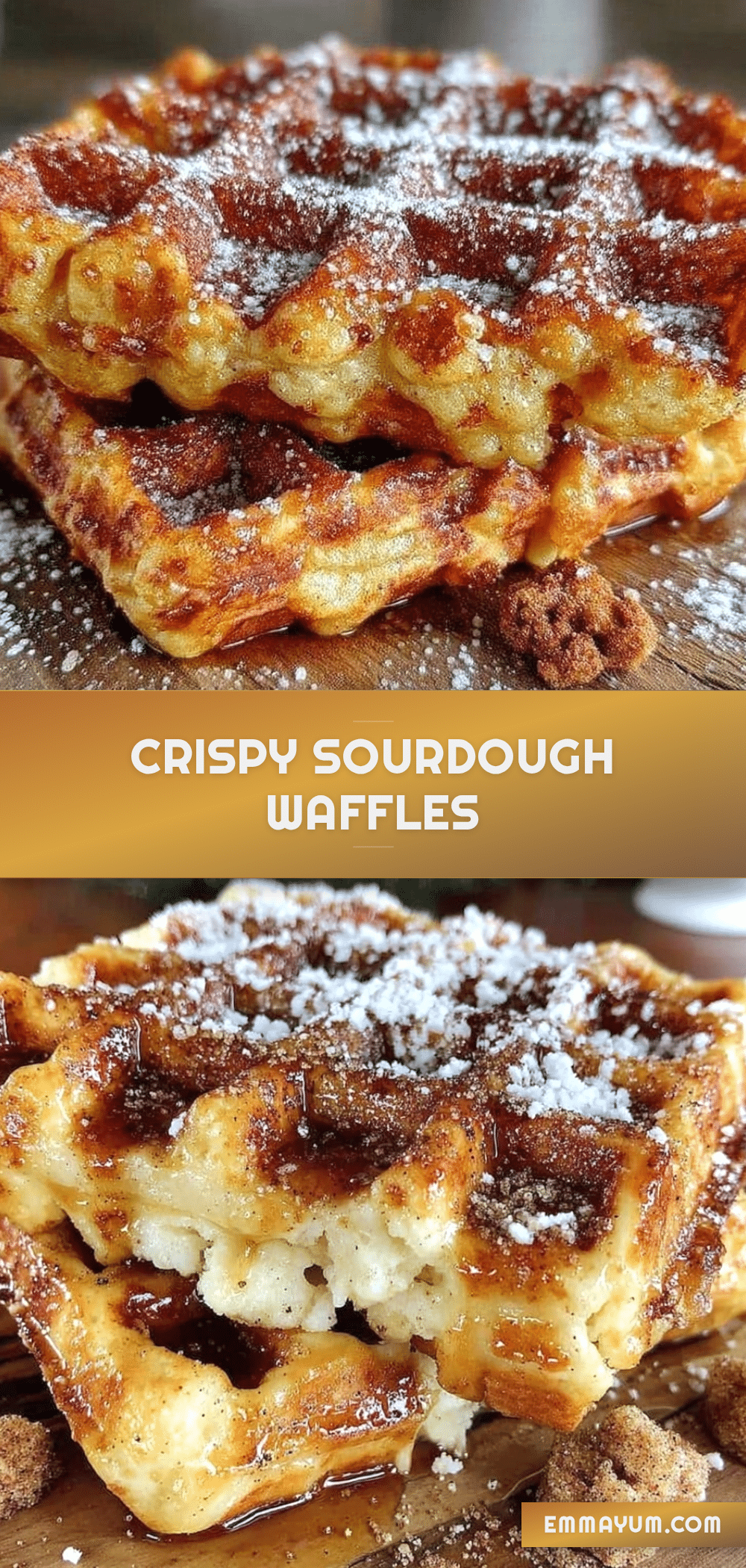 sourdough discard waffles recipe