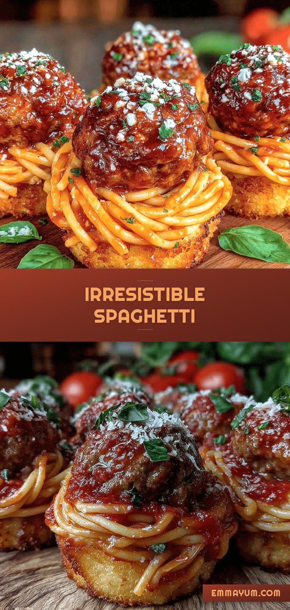 spaghetti and meatball cupcakes recipe