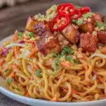 spicy peanut noodles - featured image