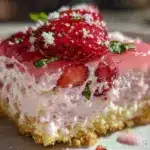 strawberry mousse cake - featured image