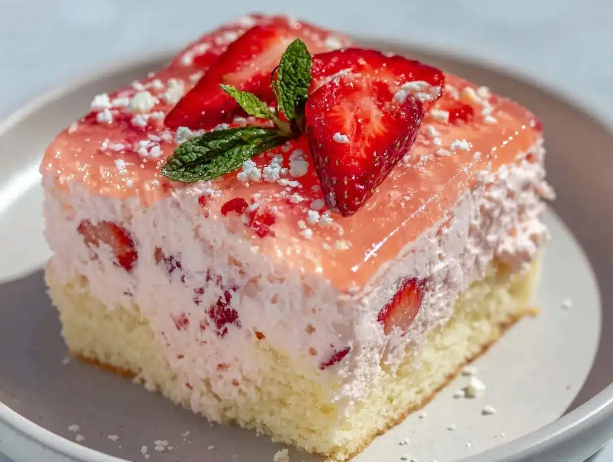 strawberry mousse cake preparation steps