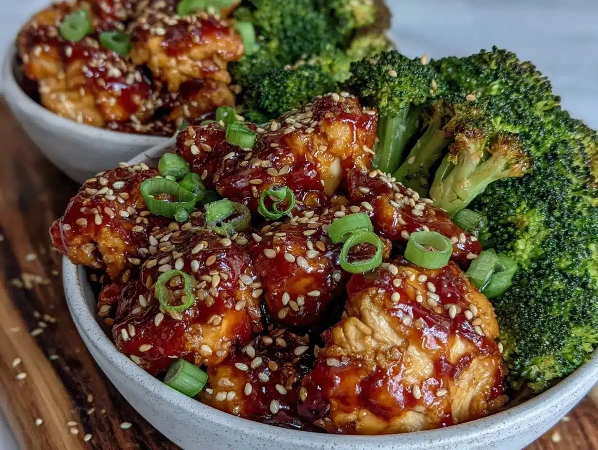 teriyaki chicken and broccoli bowls preparation steps