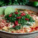 Thai coconut curry noodle soup - featured image