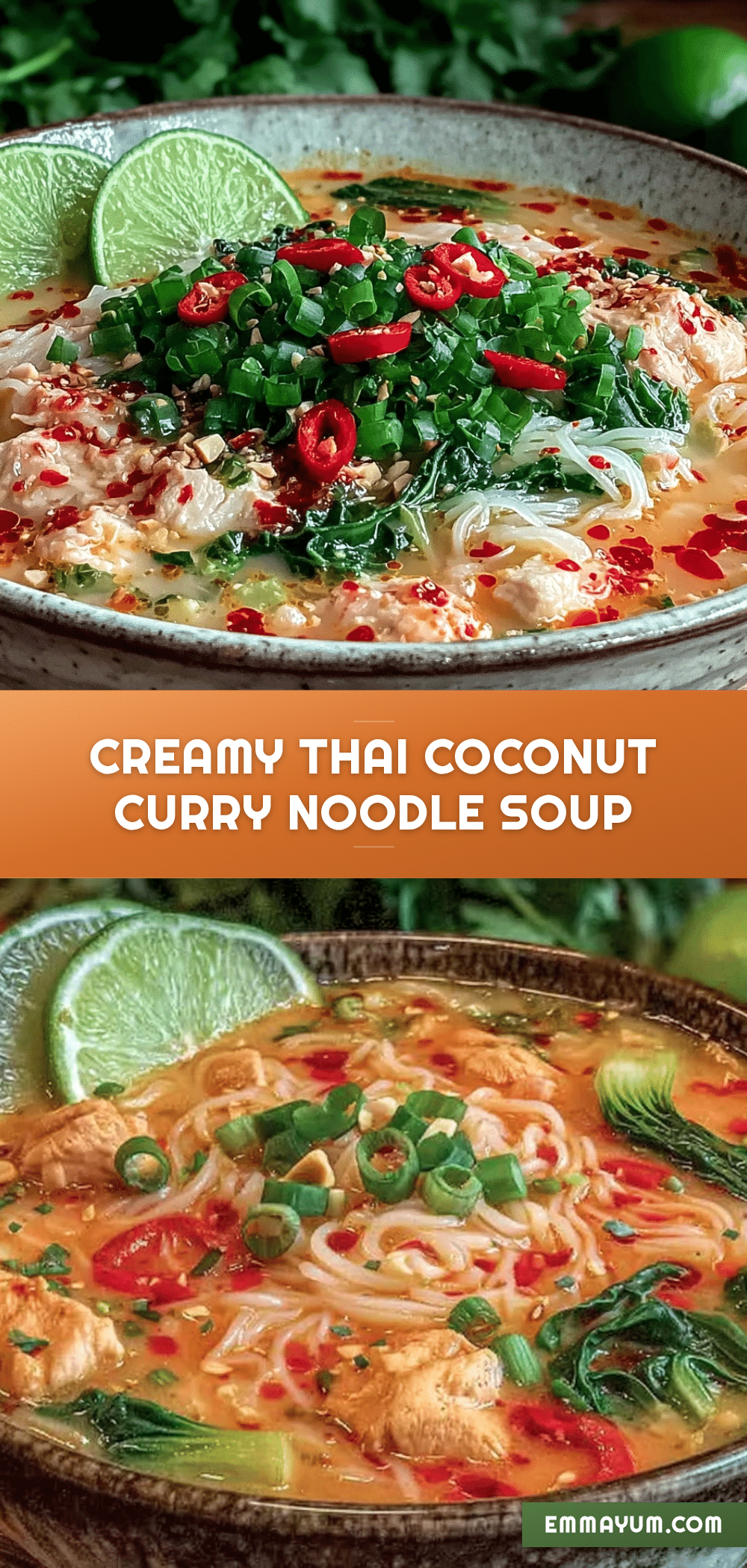 Thai coconut curry noodle soup recipe