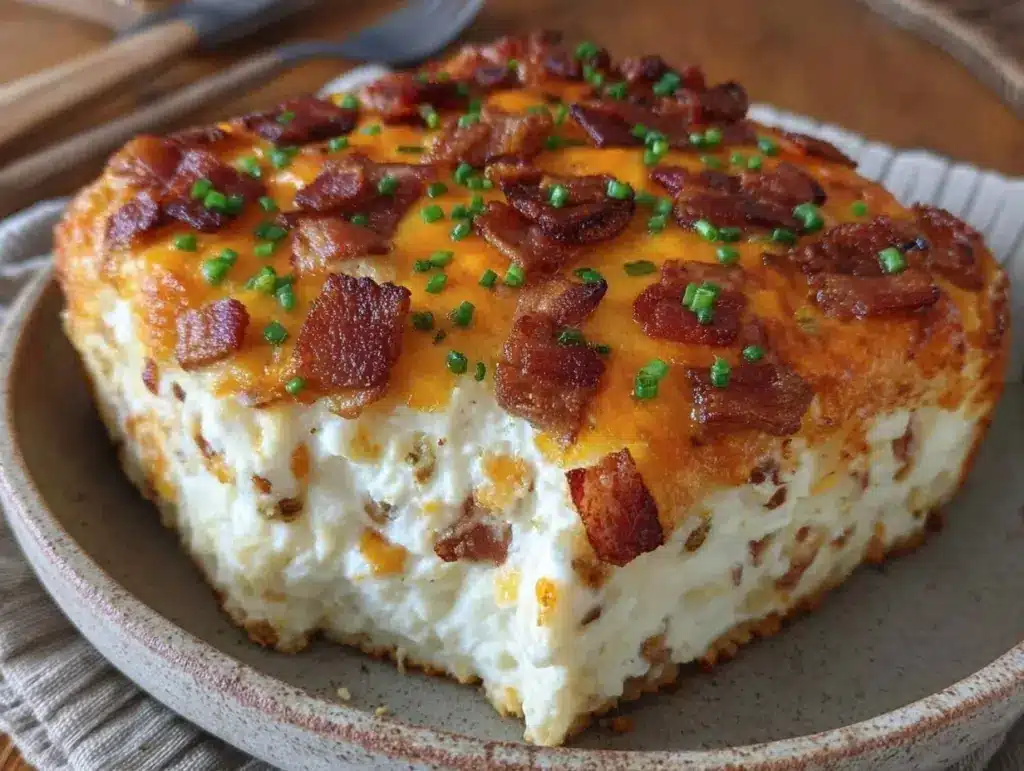 twice baked potato casserole - featured image
