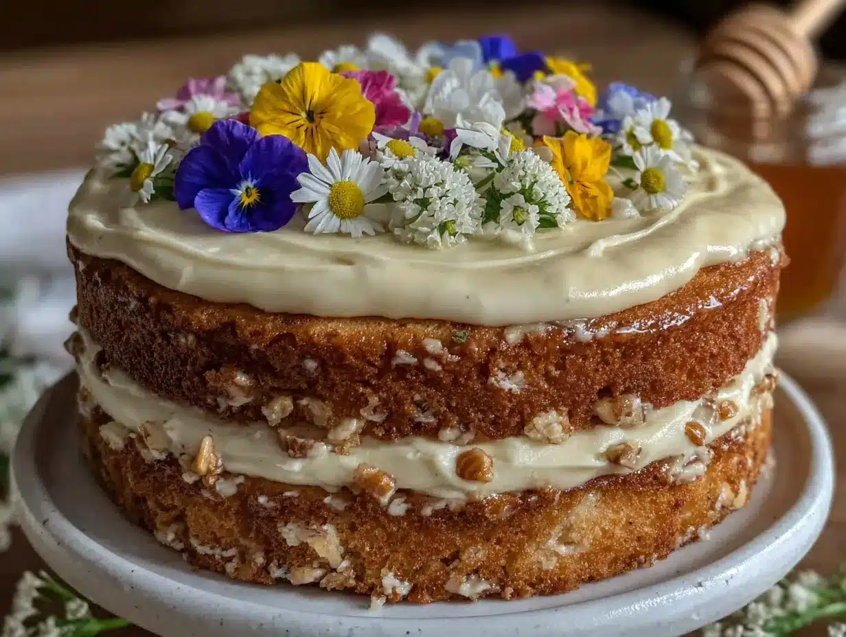 wildflower honey cake preparation steps